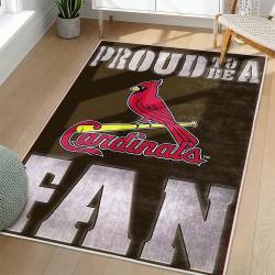 MLB St. Louis Cardinals Area Rug Non-Slip Baseball Carpet Home Decor Gift Idea For Fans SLC117