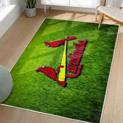 MLB St. Louis Cardinals Area Rug Non-Slip Baseball Carpet Home Decor Gift Idea For Fans SLC12