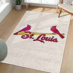 MLB St. Louis Cardinals Area Rug Non-Slip Baseball Carpet Home Decor Gift Idea For Fans SLC125