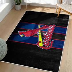 MLB St. Louis Cardinals Area Rug Non-Slip Baseball Carpet Home Decor Gift Idea For Fans SLC126