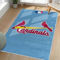 MLB St. Louis Cardinals Area Rug Non-Slip Baseball Carpet Home Decor Gift Idea For Fans SLC13
