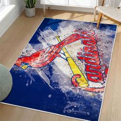 MLB St. Louis Cardinals Area Rug Non-Slip Baseball Carpet Home Decor Gift Idea For Fans SLC130
