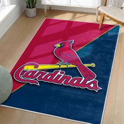 MLB St. Louis Cardinals Area Rug Non-Slip Baseball Carpet Home Decor Gift Idea For Fans SLC134