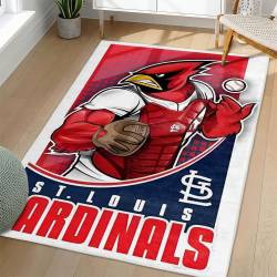 MLB St. Louis Cardinals Area Rug Non-Slip Baseball Carpet Home Decor Gift Idea For Fans SLC136