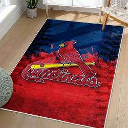 MLB St. Louis Cardinals Area Rug Non-Slip Baseball Carpet Home Decor Gift Idea For Fans SLC137