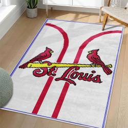 MLB St. Louis Cardinals Area Rug Non-Slip Baseball Carpet Home Decor Gift Idea For Fans SLC138