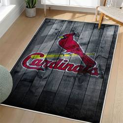 MLB St. Louis Cardinals Area Rug Non-Slip Baseball Carpet Home Decor Gift Idea For Fans SLC142