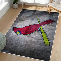 MLB St. Louis Cardinals Area Rug Non-Slip Baseball Carpet Home Decor Gift Idea For Fans SLC143