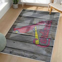 MLB St. Louis Cardinals Area Rug Non-Slip Baseball Carpet Home Decor Gift Idea For Fans SLC144
