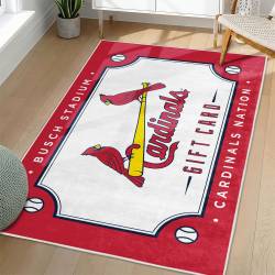 MLB St. Louis Cardinals Area Rug Non-Slip Baseball Carpet Home Decor Gift Idea For Fans SLC147