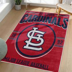 MLB St. Louis Cardinals Area Rug Non-Slip Baseball Carpet Home Decor Gift Idea For Fans SLC149
