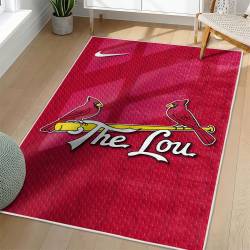 MLB St. Louis Cardinals Area Rug Non-Slip Baseball Carpet Home Decor Gift Idea For Fans SLC150