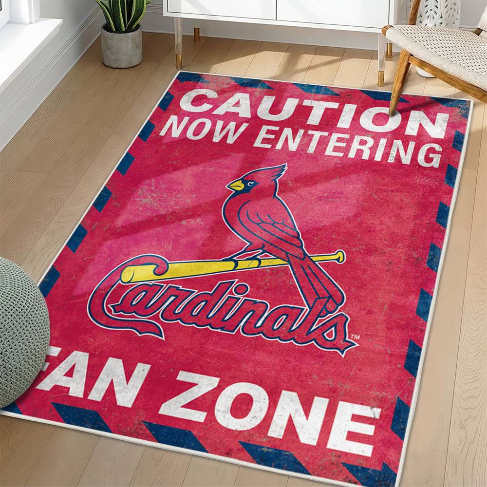 MLB St. Louis Cardinals Area Rug Non-Slip Baseball Carpet Home Decor Gift Idea For Fans SLC151
