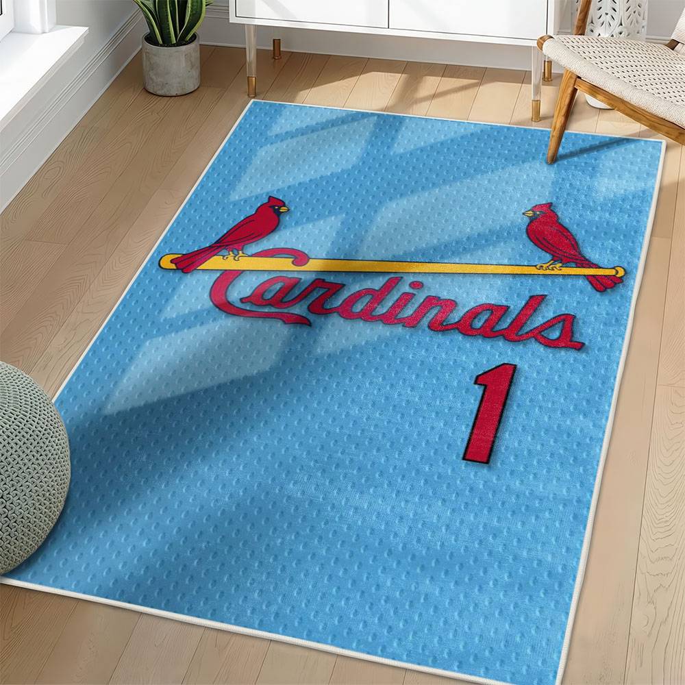MLB St. Louis Cardinals Area Rug Non-Slip Baseball Carpet Home Decor Gift Idea For Fans SLC152