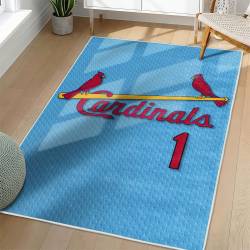 MLB St. Louis Cardinals Area Rug Non-Slip Baseball Carpet Home Decor Gift Idea For Fans SLC152