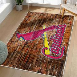 MLB St. Louis Cardinals Area Rug Non-Slip Baseball Carpet Home Decor Gift Idea For Fans SLC153
