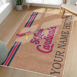 MLB St. Louis Cardinals Area Rug Non-Slip Baseball Carpet Home Decor Gift Idea For Fans SLC157