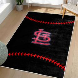 MLB St. Louis Cardinals Area Rug Non-Slip Baseball Carpet Home Decor Gift Idea For Fans SLC16