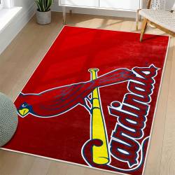 MLB St. Louis Cardinals Area Rug Non-Slip Baseball Carpet Home Decor Gift Idea For Fans SLC162