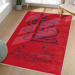 MLB St. Louis Cardinals Area Rug Non-Slip Baseball Carpet Home Decor Gift Idea For Fans SLC163