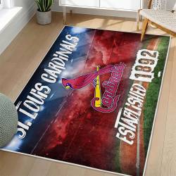 MLB St. Louis Cardinals Area Rug Non-Slip Baseball Carpet Home Decor Gift Idea For Fans SLC164