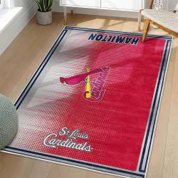 MLB St. Louis Cardinals Area Rug Non-Slip Baseball Carpet Home Decor Gift Idea For Fans SLC169