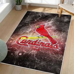 MLB St. Louis Cardinals Area Rug Non-Slip Baseball Carpet Home Decor Gift Idea For Fans SLC17