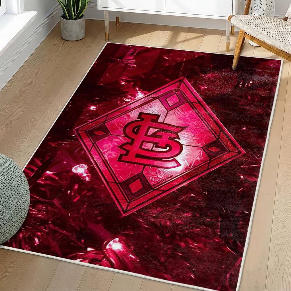 MLB St. Louis Cardinals Area Rug Non-Slip Baseball Carpet Home Decor Gift Idea For Fans SLC175