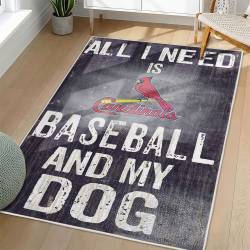 MLB St. Louis Cardinals Area Rug Non-Slip Baseball Carpet Home Decor Gift Idea For Fans SLC180