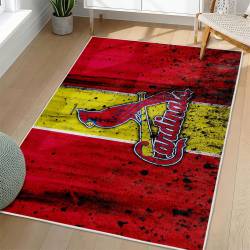 MLB St. Louis Cardinals Area Rug Non-Slip Baseball Carpet Home Decor Gift Idea For Fans SLC181