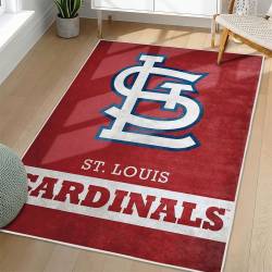 MLB St. Louis Cardinals Area Rug Non-Slip Baseball Carpet Home Decor Gift Idea For Fans SLC183