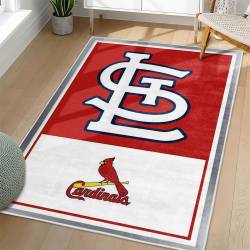 MLB St. Louis Cardinals Area Rug Non-Slip Baseball Carpet Home Decor Gift Idea For Fans SLC186