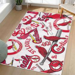 MLB St. Louis Cardinals Area Rug Non-Slip Baseball Carpet Home Decor Gift Idea For Fans SLC187