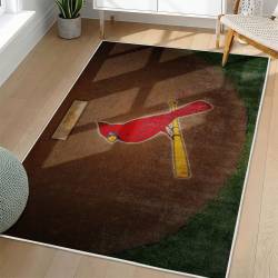 MLB St. Louis Cardinals Area Rug Non-Slip Baseball Carpet Home Decor Gift Idea For Fans SLC188