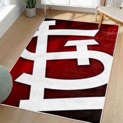 MLB St. Louis Cardinals Area Rug Non-Slip Baseball Carpet Home Decor Gift Idea For Fans SLC19