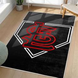 MLB St. Louis Cardinals Area Rug Non-Slip Baseball Carpet Home Decor Gift Idea For Fans SLC193