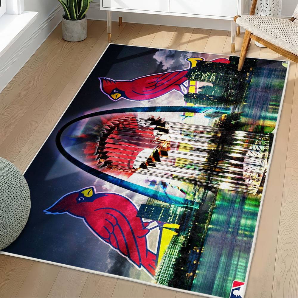 MLB St. Louis Cardinals Area Rug Non-Slip Baseball Carpet Home Decor Gift Idea For Fans SLC20