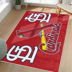 MLB St. Louis Cardinals Area Rug Non-Slip Baseball Carpet Home Decor Gift Idea For Fans SLC204