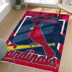 MLB St. Louis Cardinals Area Rug Non-Slip Baseball Carpet Home Decor Gift Idea For Fans SLC207