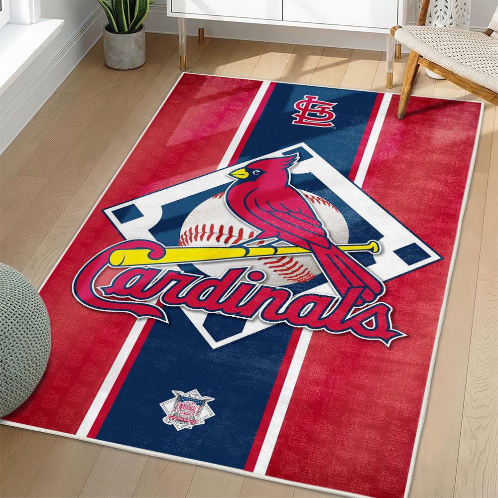 MLB St. Louis Cardinals Area Rug Non-Slip Baseball Carpet Home Decor Gift Idea For Fans SLC21