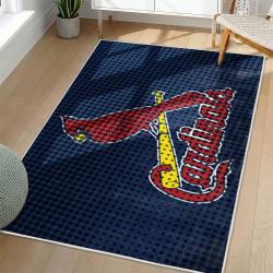 MLB St. Louis Cardinals Area Rug Non-Slip Baseball Carpet Home Decor Gift Idea For Fans SLC23