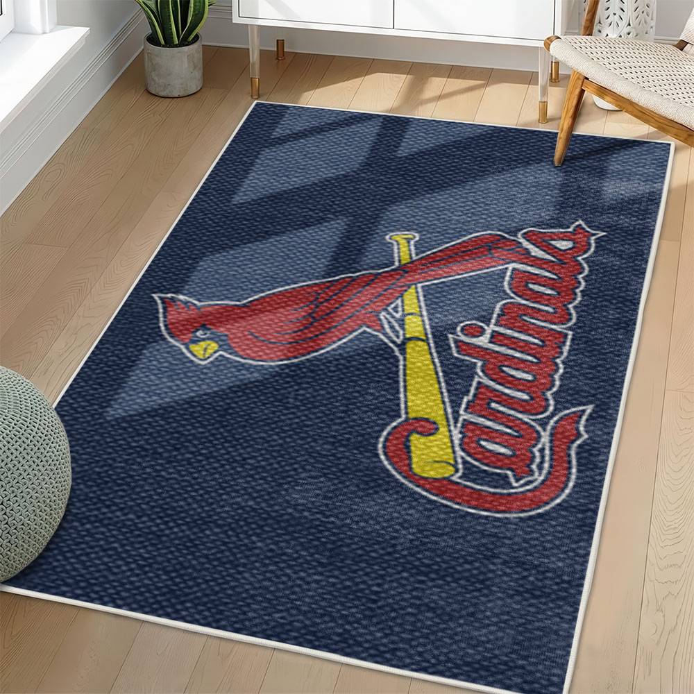 MLB St. Louis Cardinals Area Rug Non-Slip Baseball Carpet Home Decor Gift Idea For Fans SLC31