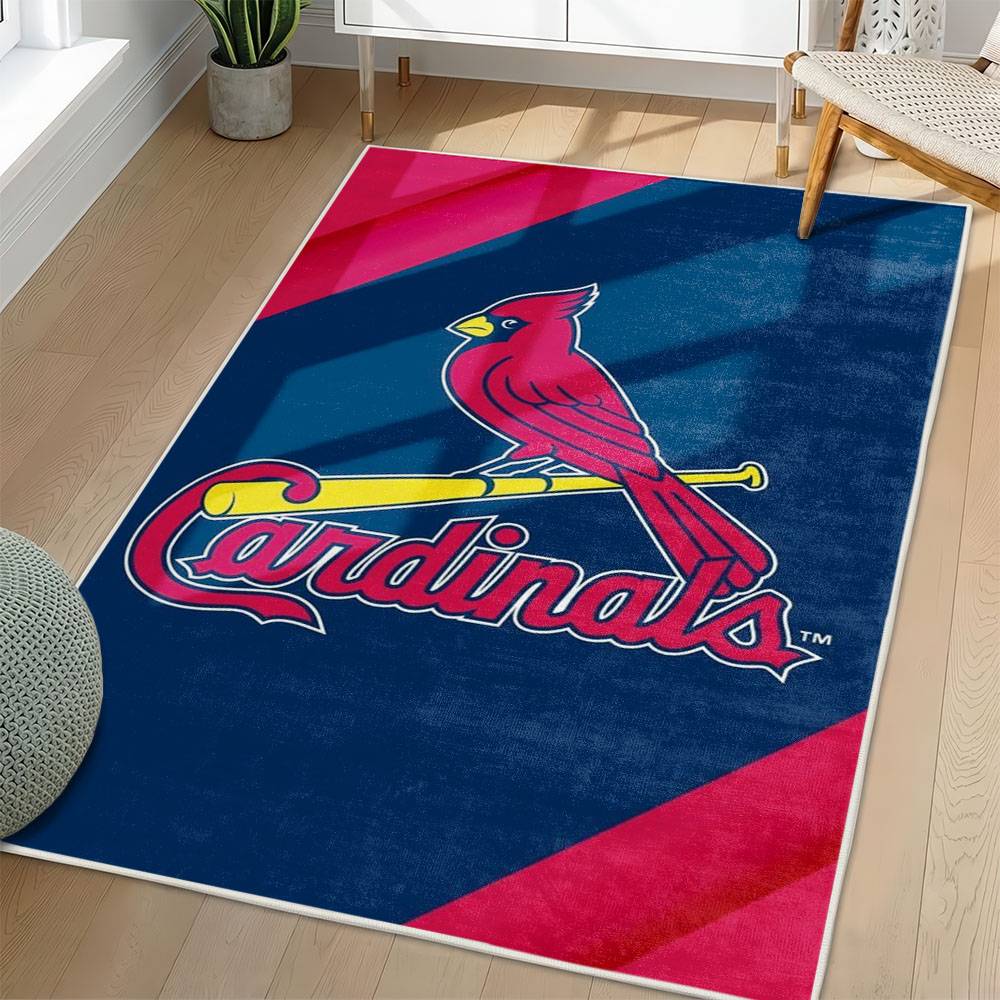 MLB St. Louis Cardinals Area Rug Non-Slip Baseball Carpet Home Decor Gift Idea For Fans SLC34