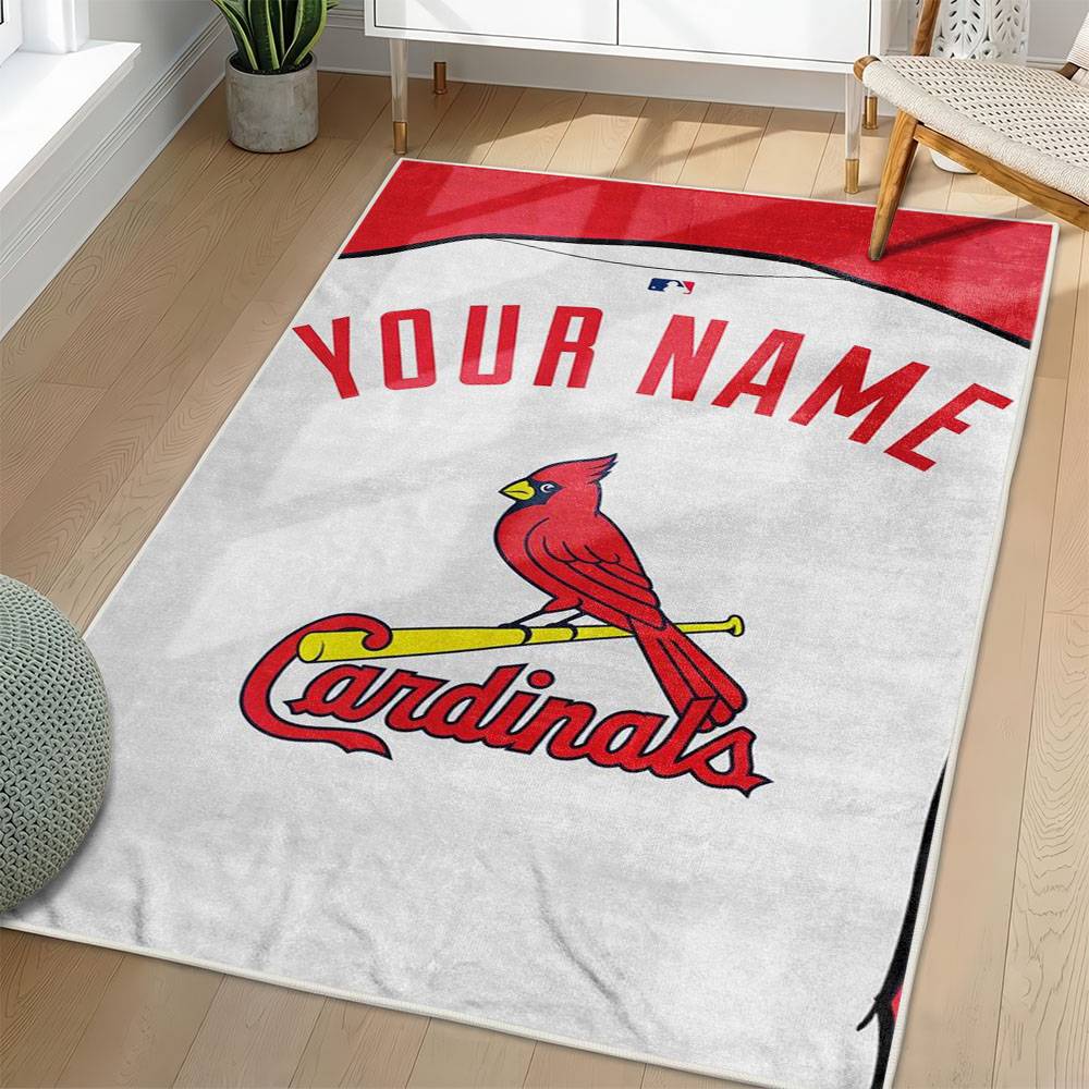 MLB St. Louis Cardinals Area Rug Non-Slip Baseball Carpet Home Decor Gift Idea For Fans SLC36