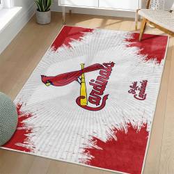 MLB St. Louis Cardinals Area Rug Non-Slip Baseball Carpet Home Decor Gift Idea For Fans SLC37