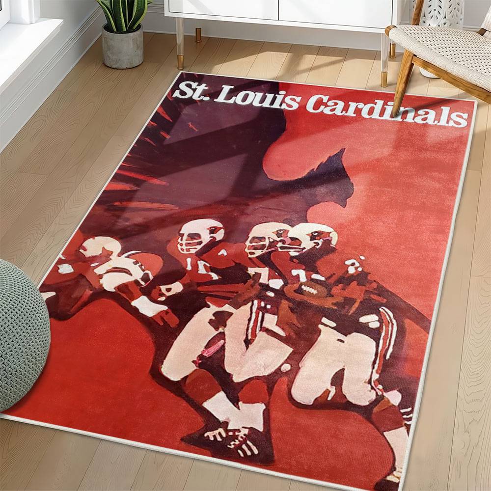 MLB St. Louis Cardinals Area Rug Non-Slip Baseball Carpet Home Decor Gift Idea For Fans SLC42