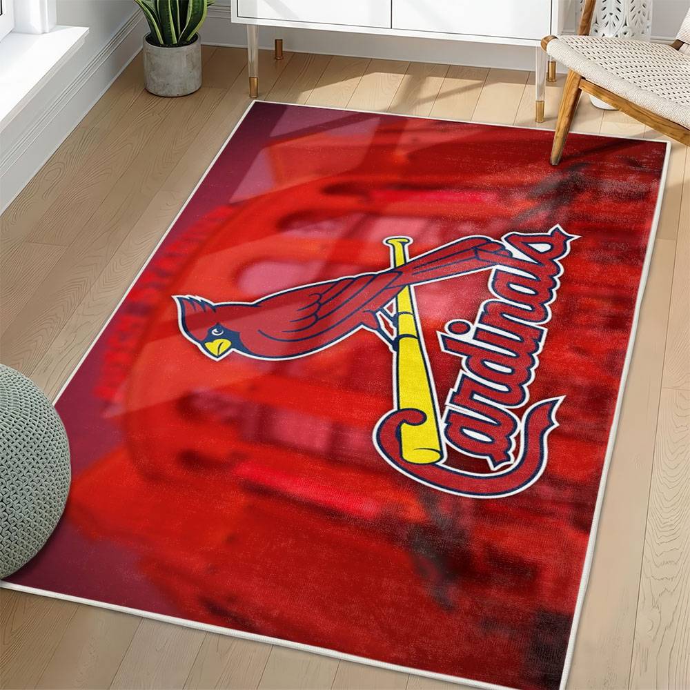 MLB St. Louis Cardinals Area Rug Non-Slip Baseball Carpet Home Decor Gift Idea For Fans SLC44
