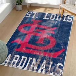 MLB St. Louis Cardinals Area Rug Non-Slip Baseball Carpet Home Decor Gift Idea For Fans SLC49