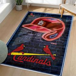 MLB St. Louis Cardinals Area Rug Non-Slip Baseball Carpet Home Decor Gift Idea For Fans SLC5