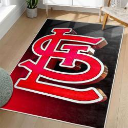 MLB St. Louis Cardinals Area Rug Non-Slip Baseball Carpet Home Decor Gift Idea For Fans SLC51
